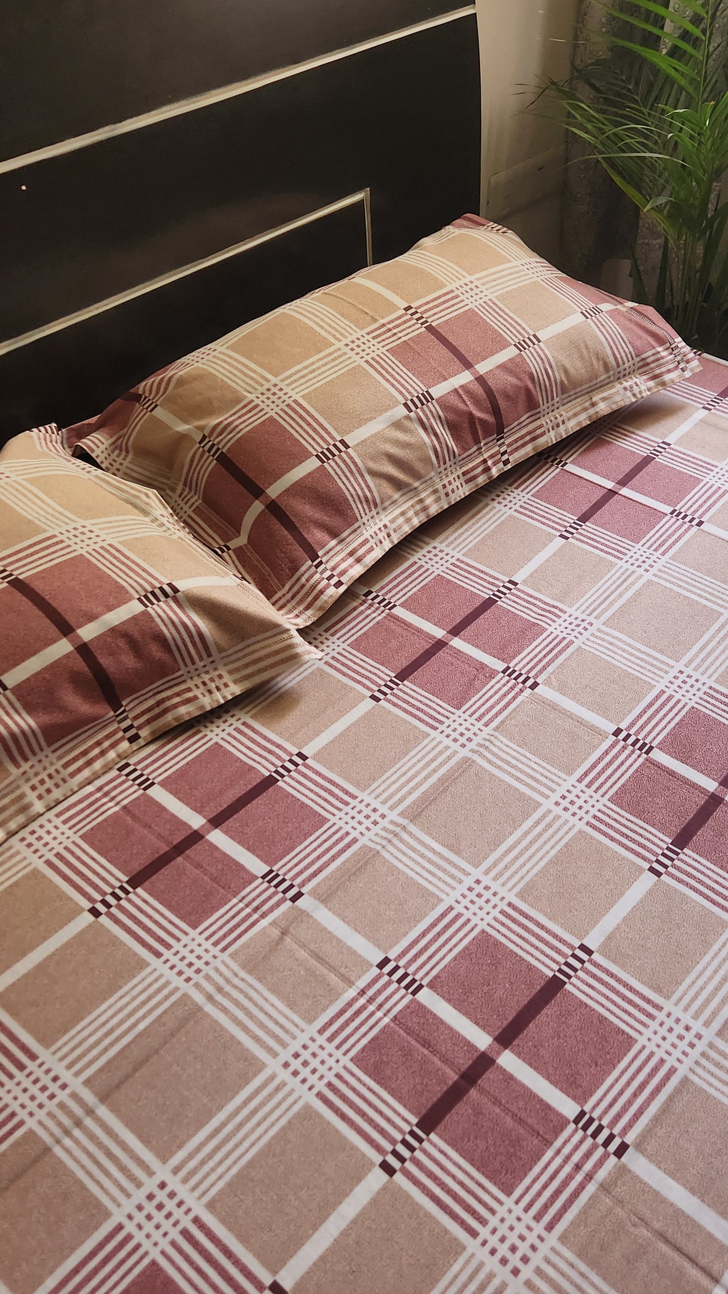 Red Check bedsheet