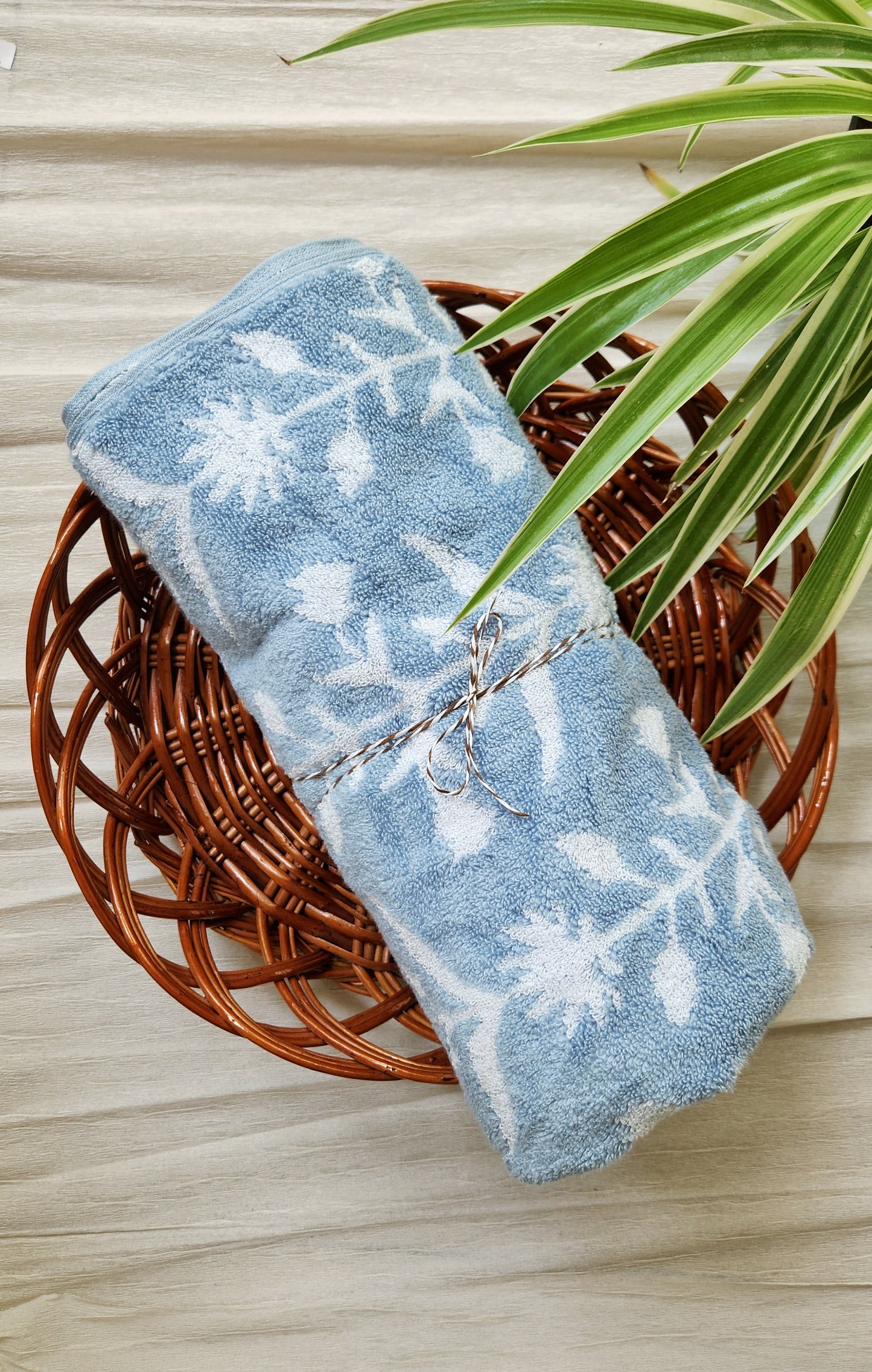 Aqua cotton towel