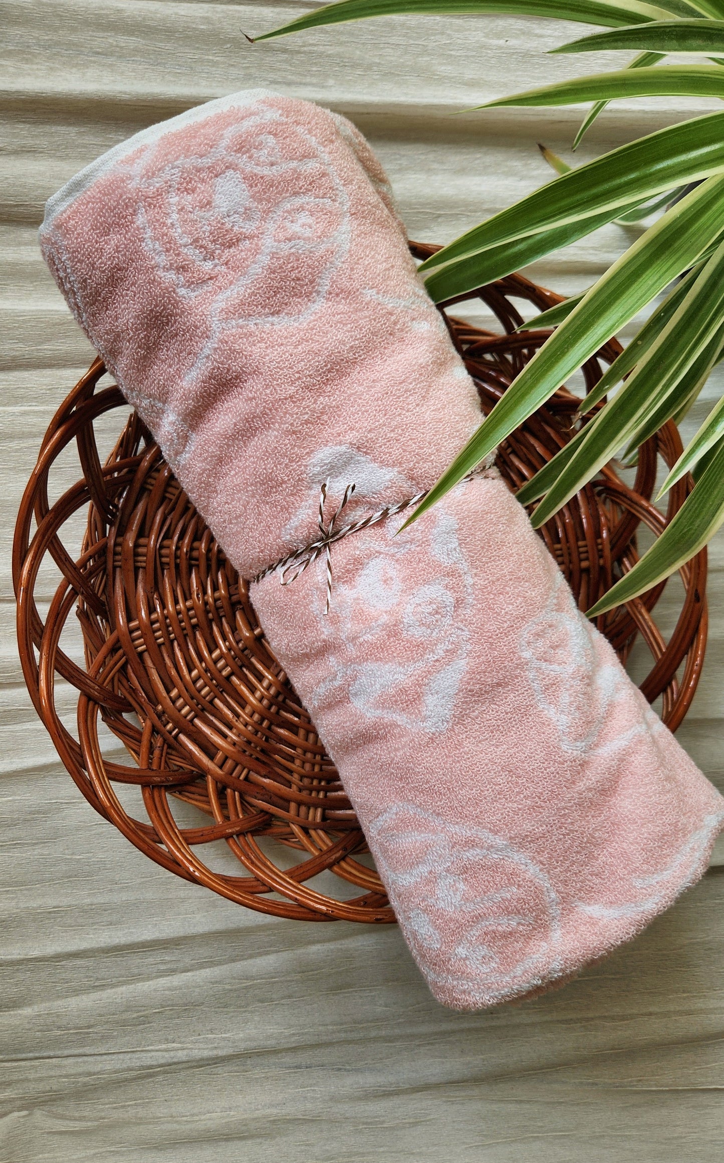 Rose cotton towel